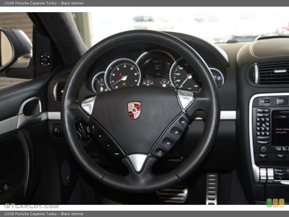 Black Interior Steering Wheel for the 2008 Porsche Cayenne Turbo #78025422