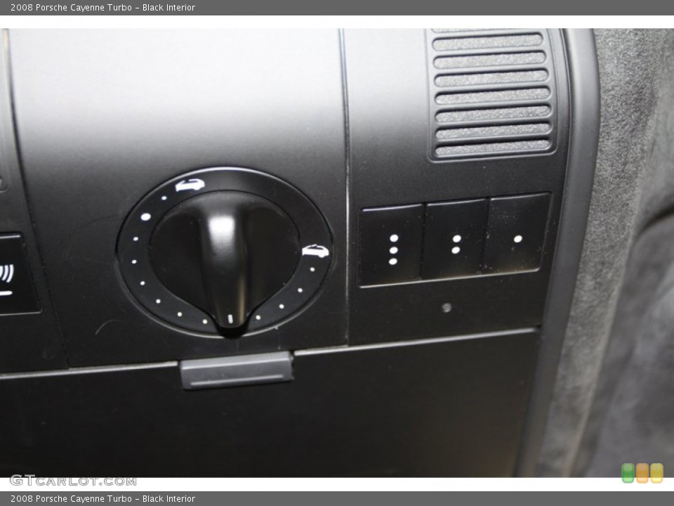 Black Interior Controls for the 2008 Porsche Cayenne Turbo #78025665