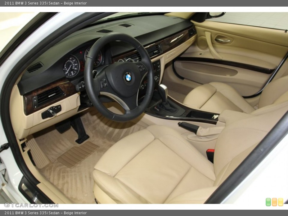 Beige Interior Prime Interior for the 2011 BMW 3 Series 335i Sedan #78026232