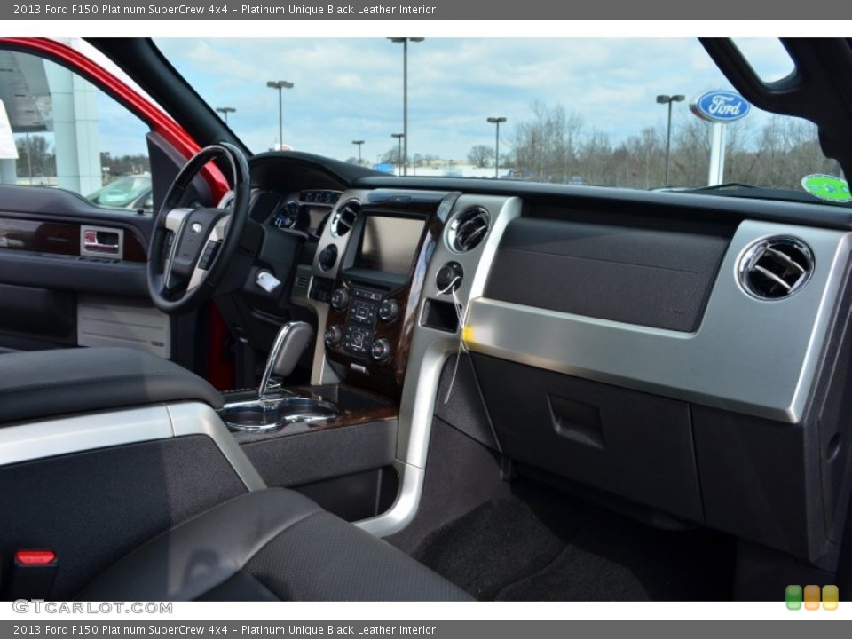 Platinum Unique Black Leather Interior Dashboard for the 2013 Ford F150 Platinum SuperCrew 4x4 #78026670