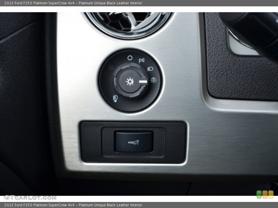 Platinum Unique Black Leather Interior Controls for the 2013 Ford F150 Platinum SuperCrew 4x4 #78026808
