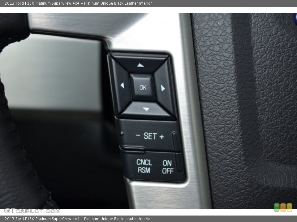 Platinum Unique Black Leather Interior Controls for the 2013 Ford F150 Platinum SuperCrew 4x4 #78026823