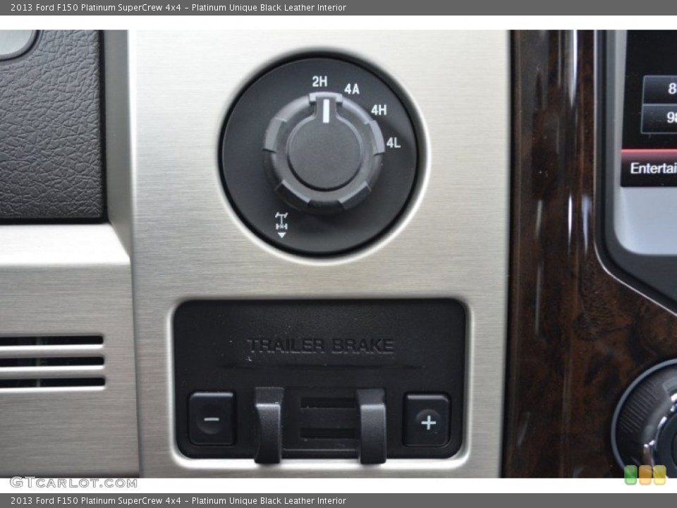 Platinum Unique Black Leather Interior Controls for the 2013 Ford F150 Platinum SuperCrew 4x4 #78026856