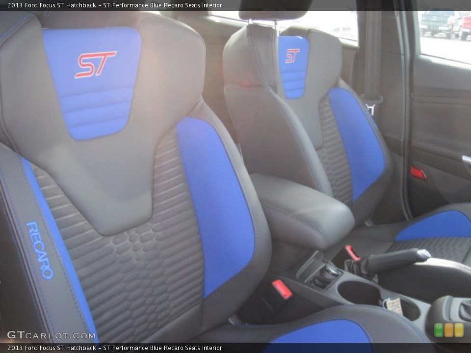 ST Performance Blue Recaro Seats Interior Front Seat for the 2013 Ford Focus ST Hatchback #78026949