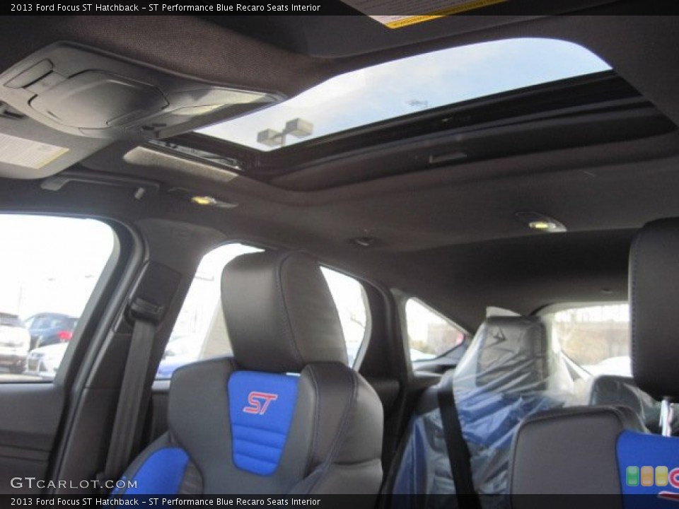 ST Performance Blue Recaro Seats Interior Sunroof for the 2013 Ford Focus ST Hatchback #78026979