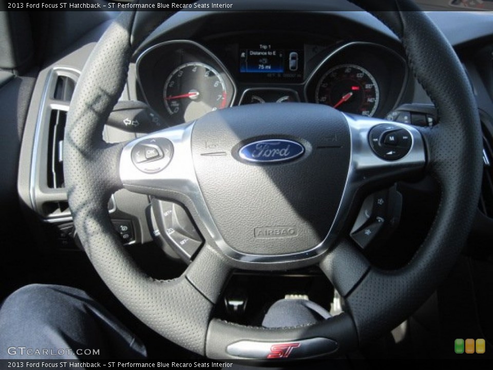 ST Performance Blue Recaro Seats Interior Steering Wheel for the 2013 Ford Focus ST Hatchback #78027036