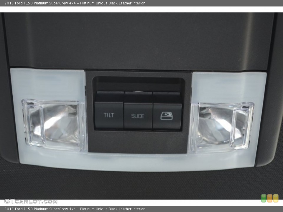 Platinum Unique Black Leather Interior Controls for the 2013 Ford F150 Platinum SuperCrew 4x4 #78027069