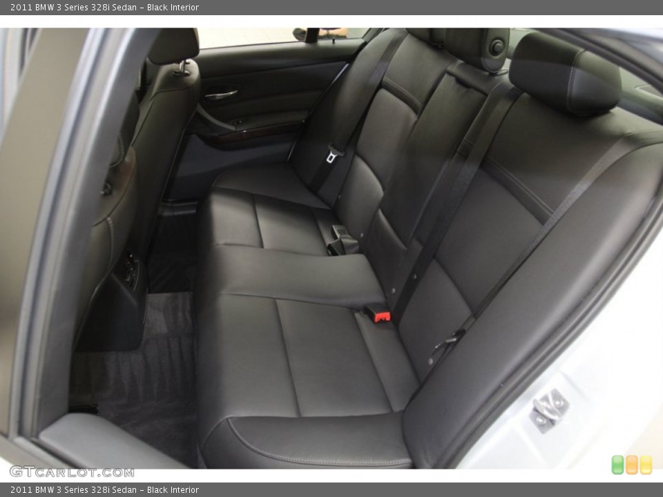 Black Interior Rear Seat for the 2011 BMW 3 Series 328i Sedan #78027350