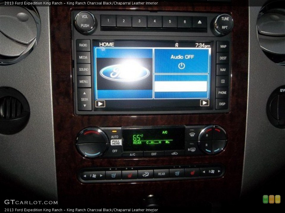 King Ranch Charcoal Black/Chaparral Leather Interior Controls for the 2013 Ford Expedition King Ranch #78027600