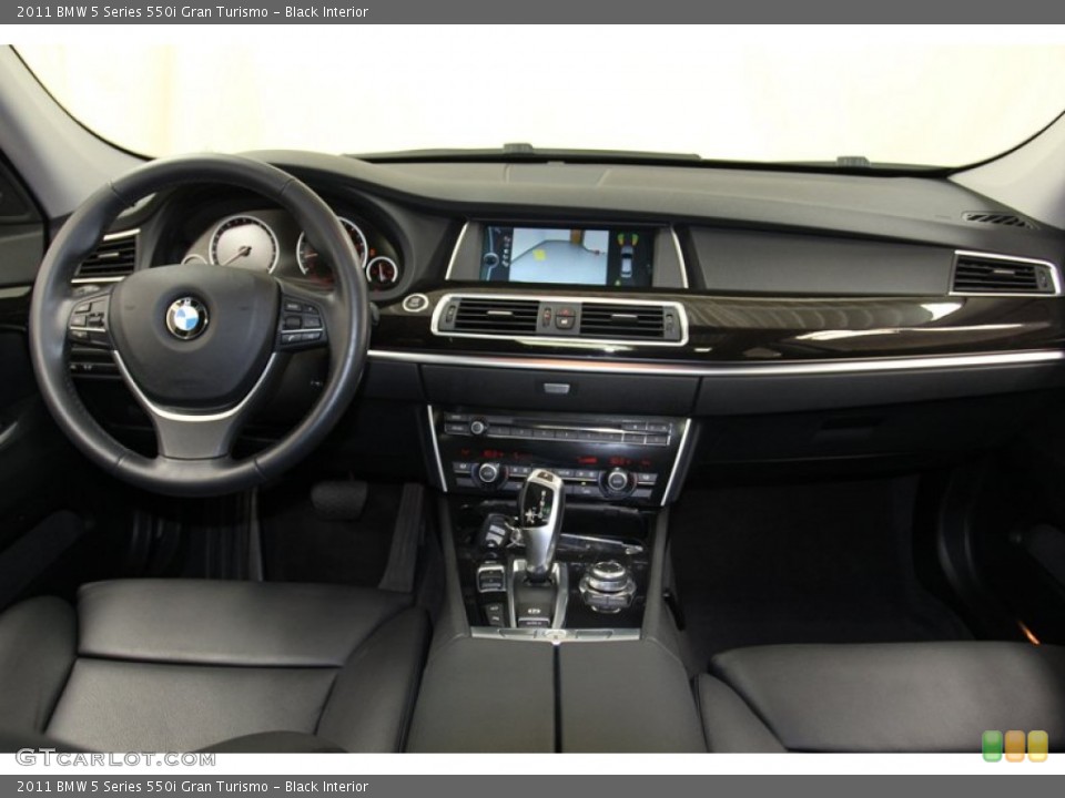 Black Interior Dashboard for the 2011 BMW 5 Series 550i Gran Turismo #78028908