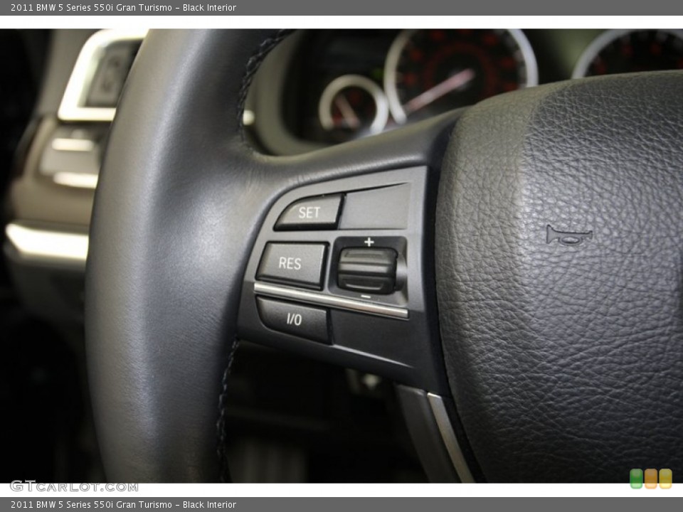 Black Interior Controls for the 2011 BMW 5 Series 550i Gran Turismo #78029484