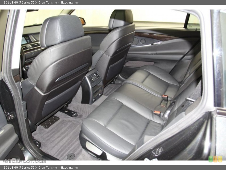 Black Interior Rear Seat for the 2011 BMW 5 Series 550i Gran Turismo #78029517