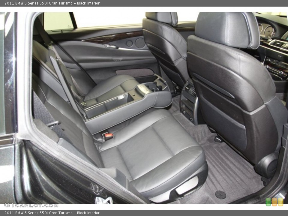 Black Interior Rear Seat for the 2011 BMW 5 Series 550i Gran Turismo #78029622