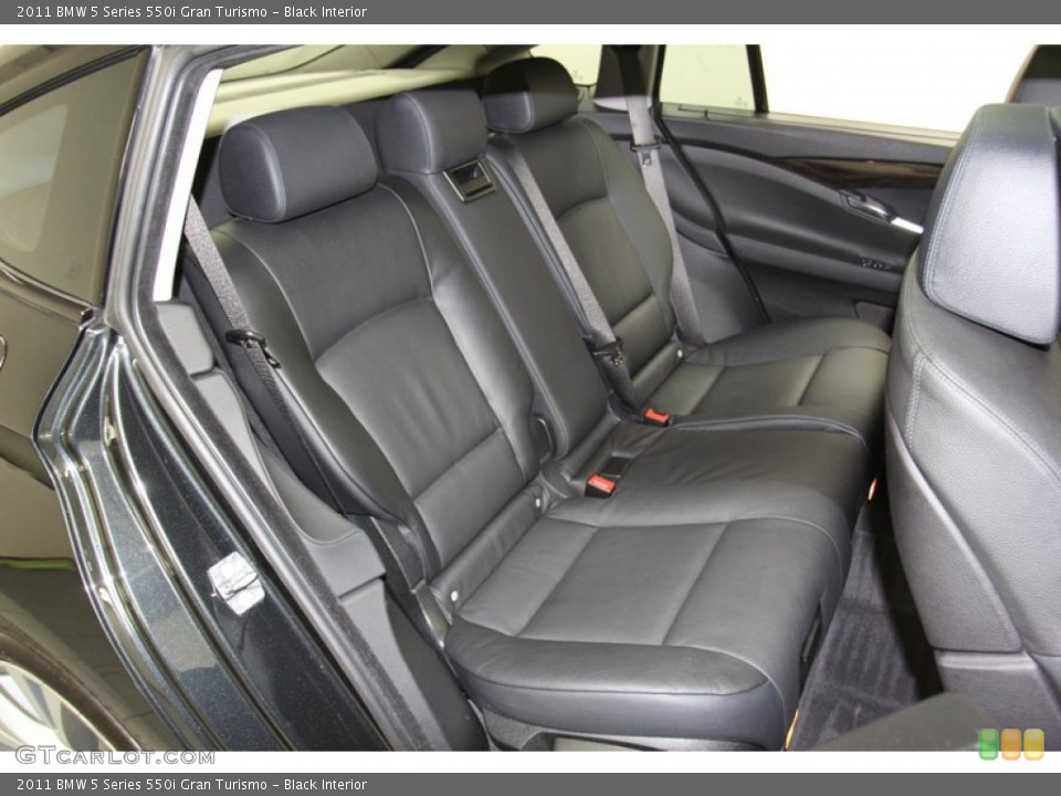 Black Interior Rear Seat for the 2011 BMW 5 Series 550i Gran Turismo #78029668