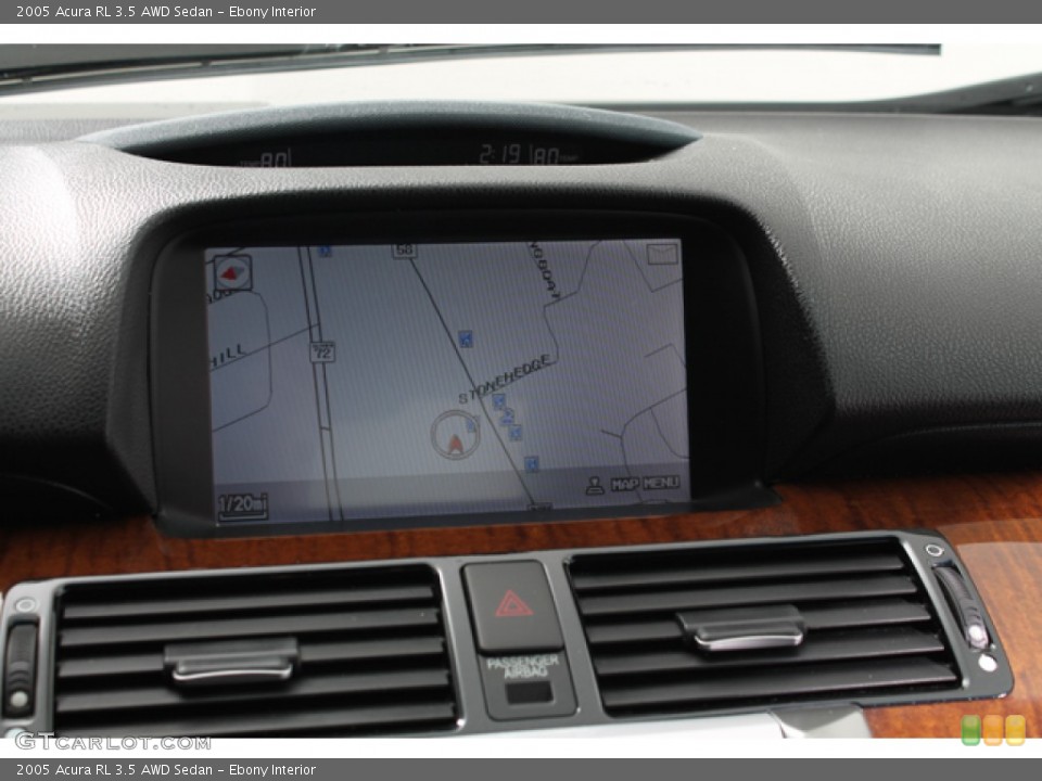 Ebony Interior Navigation for the 2005 Acura RL 3.5 AWD Sedan #78030018