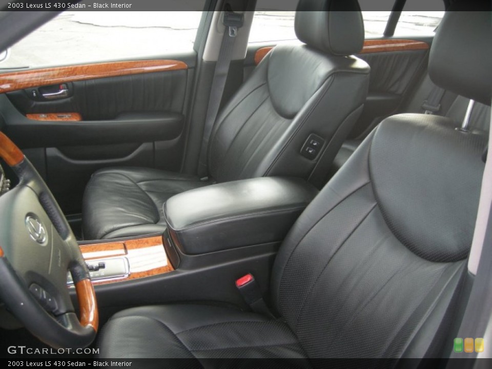 Black Interior Front Seat for the 2003 Lexus LS 430 Sedan #78031490