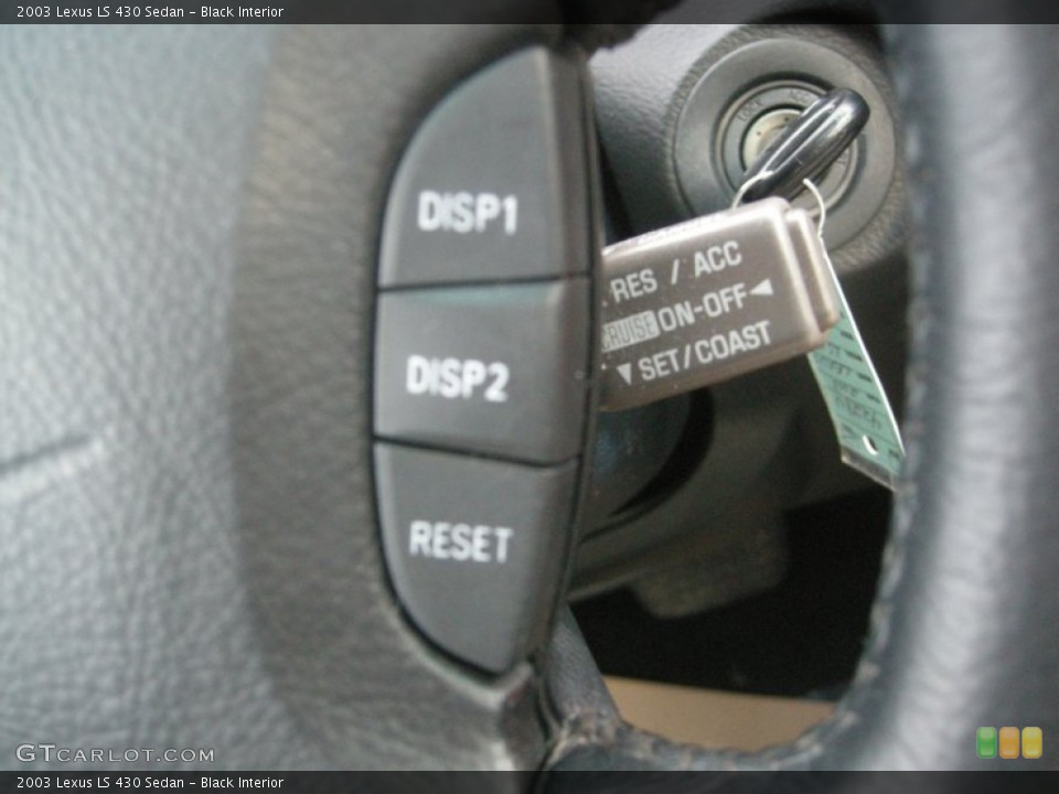 Black Interior Controls for the 2003 Lexus LS 430 Sedan #78031564