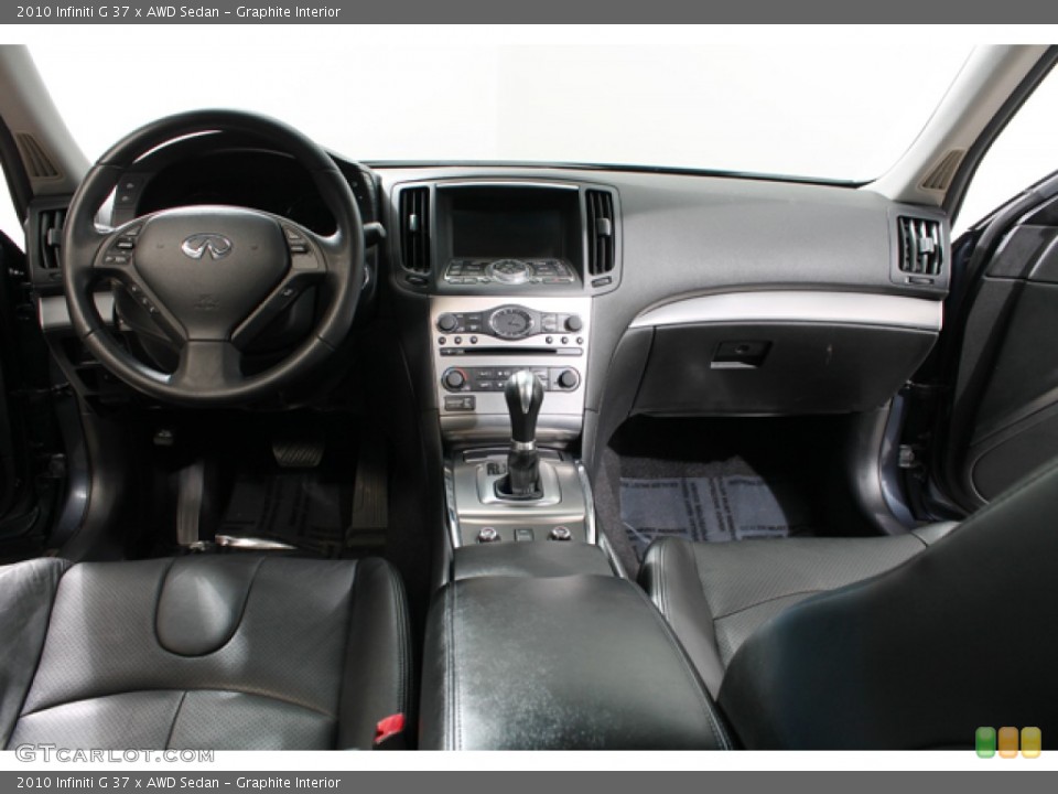 Graphite Interior Dashboard for the 2010 Infiniti G 37 x AWD Sedan #78032208