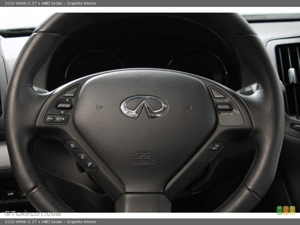 Graphite Interior Controls for the 2010 Infiniti G 37 x AWD Sedan #78032250
