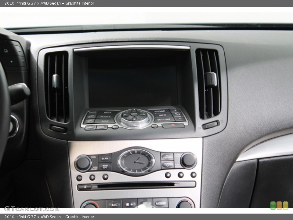 Graphite Interior Controls for the 2010 Infiniti G 37 x AWD Sedan #78032298