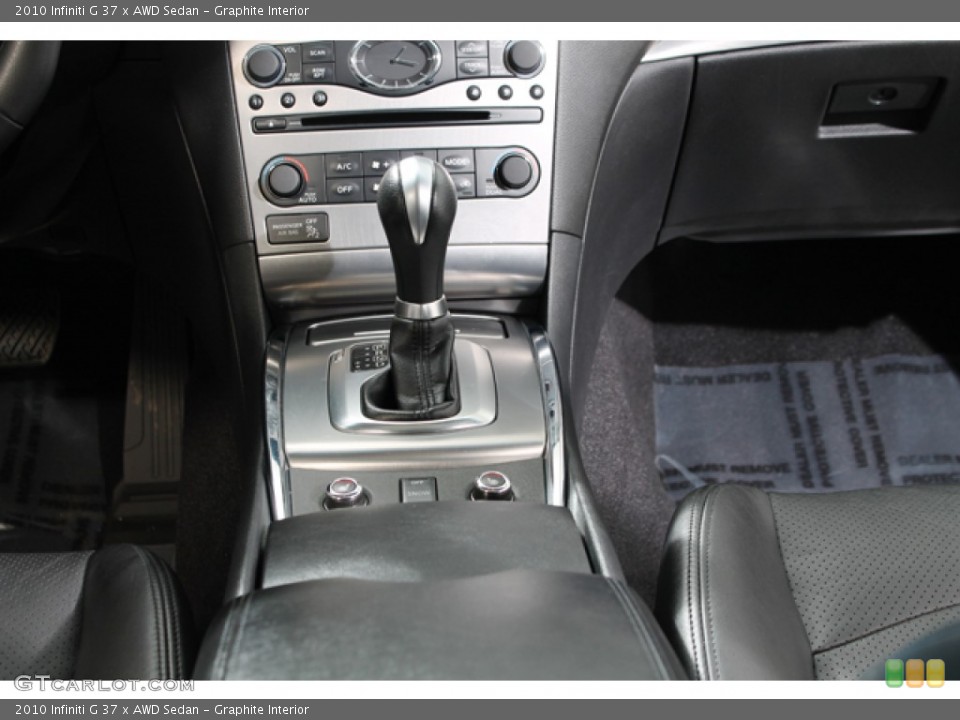 Graphite Interior Transmission for the 2010 Infiniti G 37 x AWD Sedan #78032316