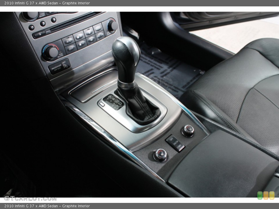 Graphite Interior Transmission for the 2010 Infiniti G 37 x AWD Sedan #78032337