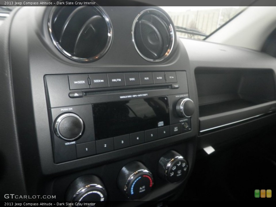 Dark Slate Gray Interior Controls for the 2013 Jeep Compass Altitude #78034218