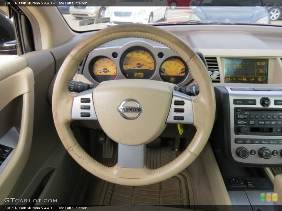 Cafe Latte Interior Steering Wheel For The 2005 Nissan