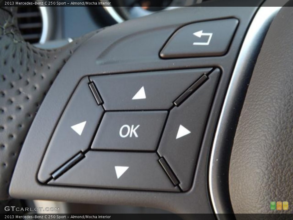 Almond/Mocha Interior Controls for the 2013 Mercedes-Benz C 250 Sport #78035313