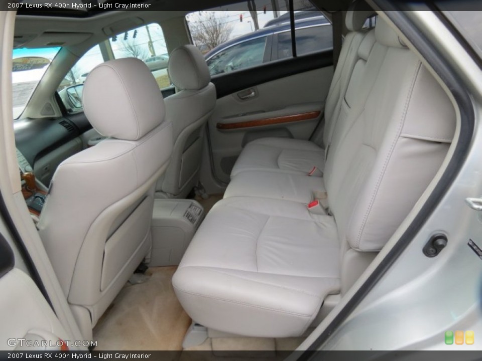 Light Gray Interior Rear Seat for the 2007 Lexus RX 400h Hybrid #78035414