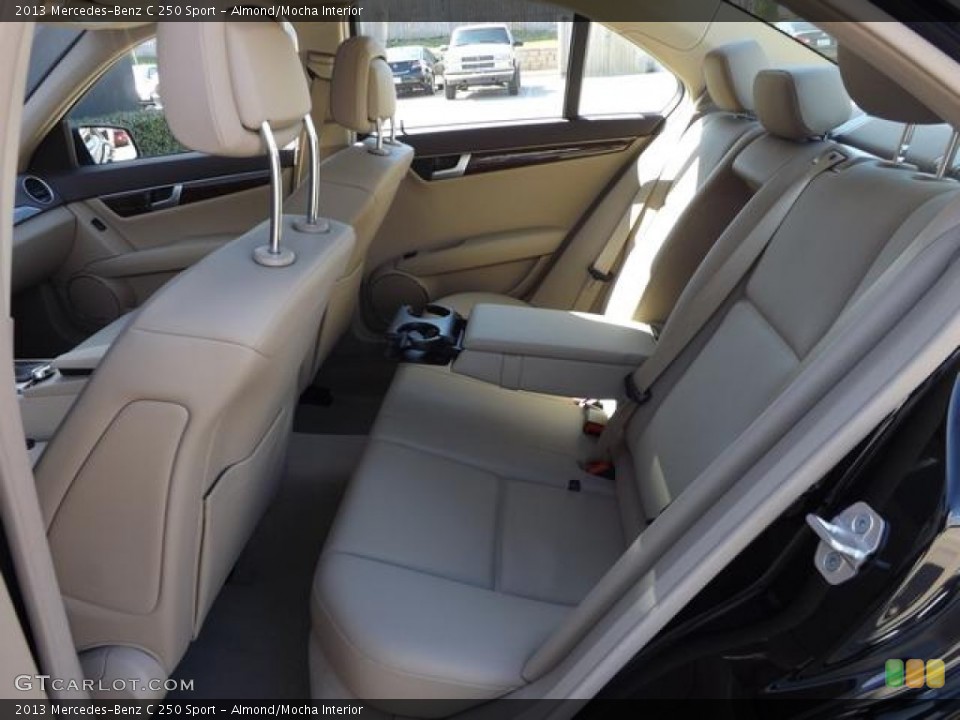 Almond/Mocha Interior Rear Seat for the 2013 Mercedes-Benz C 250 Sport #78035553