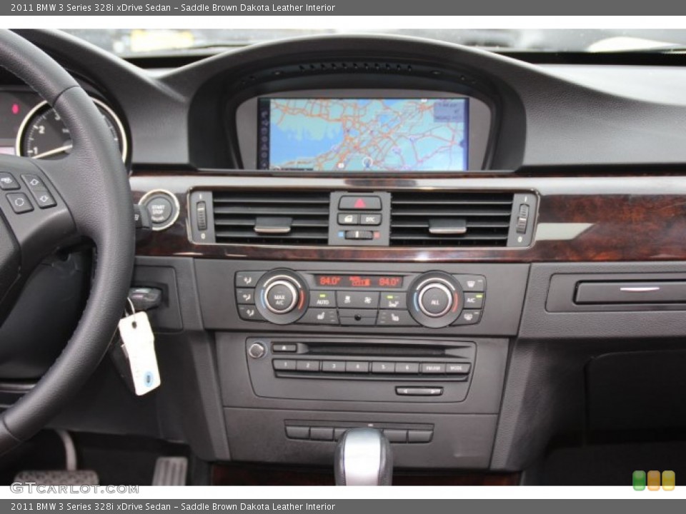 Saddle Brown Dakota Leather Interior Controls for the 2011 BMW 3 Series 328i xDrive Sedan #78035859