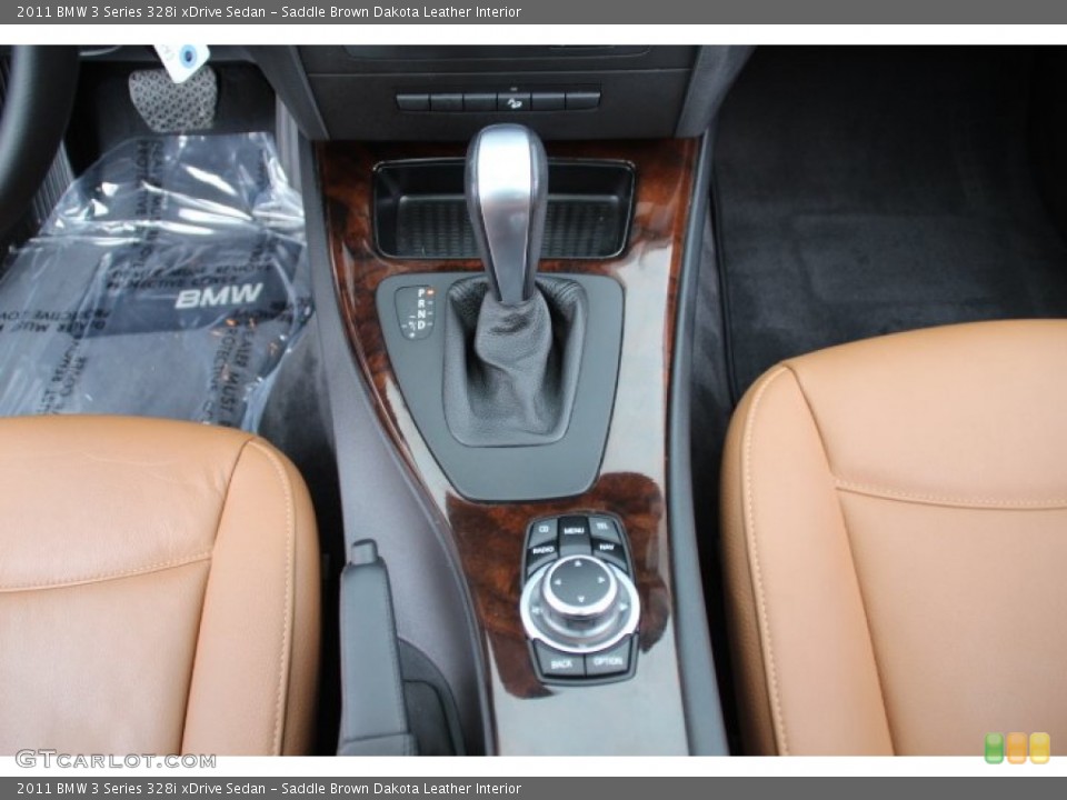Saddle Brown Dakota Leather Interior Transmission for the 2011 BMW 3 Series 328i xDrive Sedan #78035877