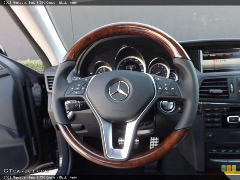 Black Interior Steering Wheel for the 2013 Mercedes-Benz E 350 Coupe #78035955