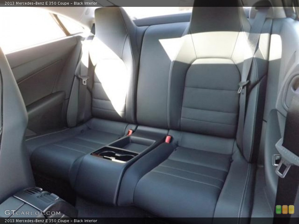 Black Interior Rear Seat for the 2013 Mercedes-Benz E 350 Coupe #78036216