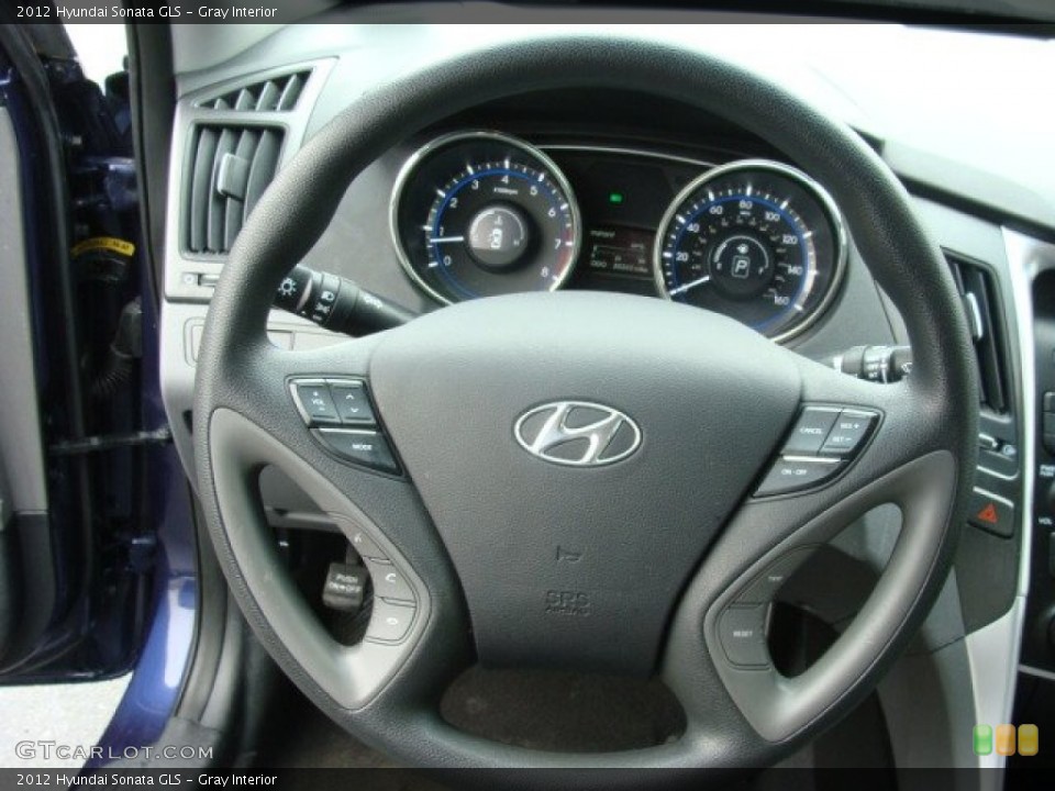 Gray Interior Steering Wheel for the 2012 Hyundai Sonata GLS #78036273