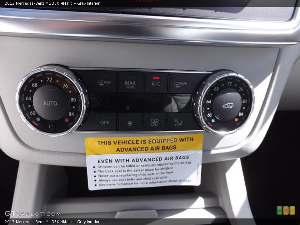 Grey Interior Controls for the 2013 Mercedes-Benz ML 350 4Matic #78037542