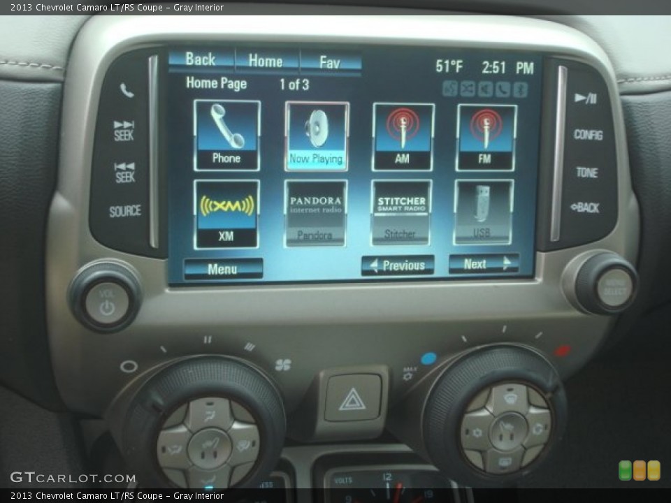 Gray Interior Controls for the 2013 Chevrolet Camaro LT/RS Coupe #78038029