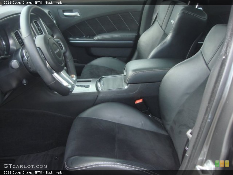 Black Interior Front Seat for the 2012 Dodge Charger SRT8 #78038608