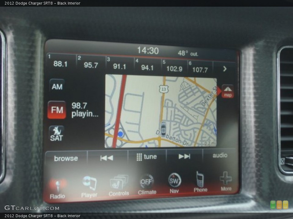 Black Interior Navigation for the 2012 Dodge Charger SRT8 #78038868