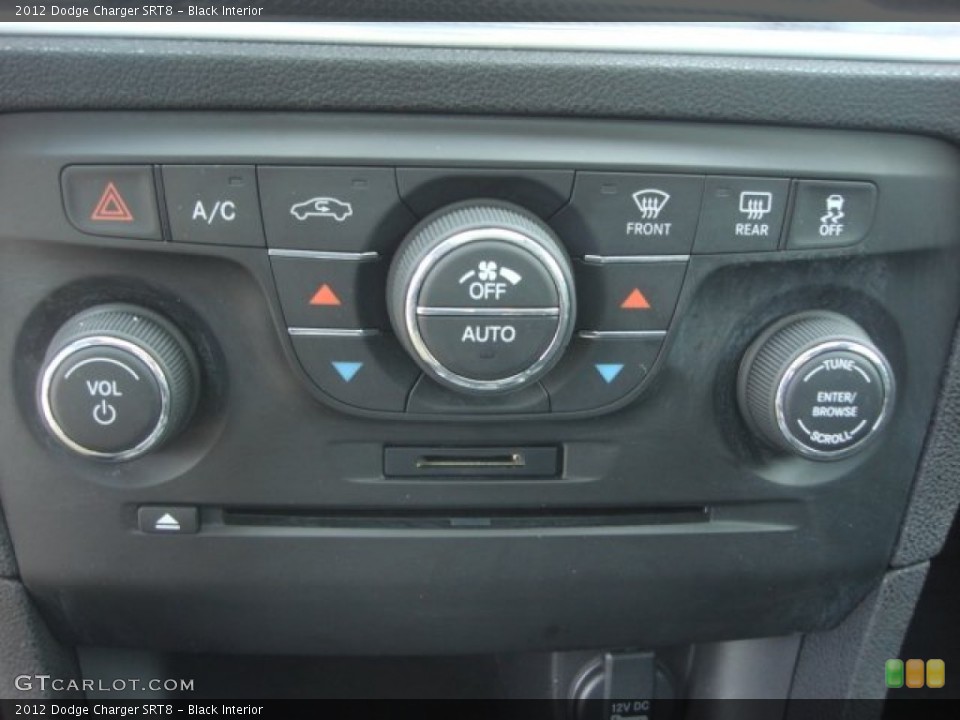 Black Interior Controls for the 2012 Dodge Charger SRT8 #78038902