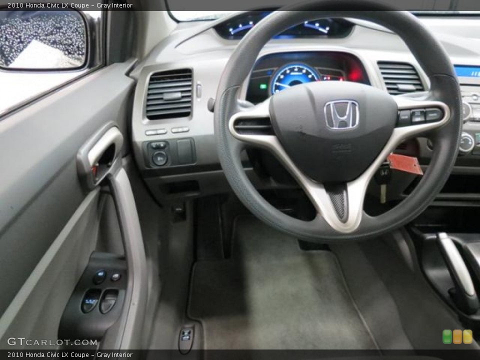 Gray Interior Steering Wheel for the 2010 Honda Civic LX Coupe #78040028