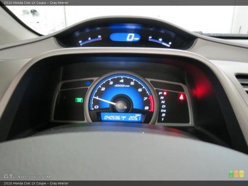 Gray Interior Gauges for the 2010 Honda Civic LX Coupe #78040264
