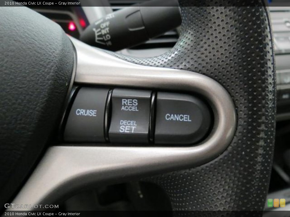 Gray Interior Controls for the 2010 Honda Civic LX Coupe #78040359