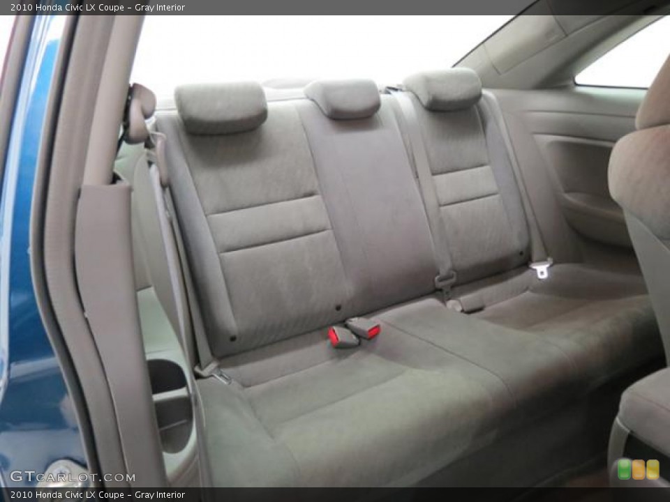 Gray Interior Rear Seat for the 2010 Honda Civic LX Coupe #78040482