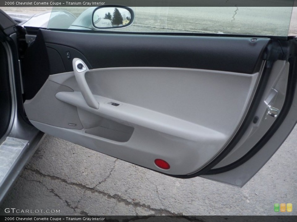 Titanium Gray Interior Door Panel for the 2006 Chevrolet Corvette Coupe #78040521