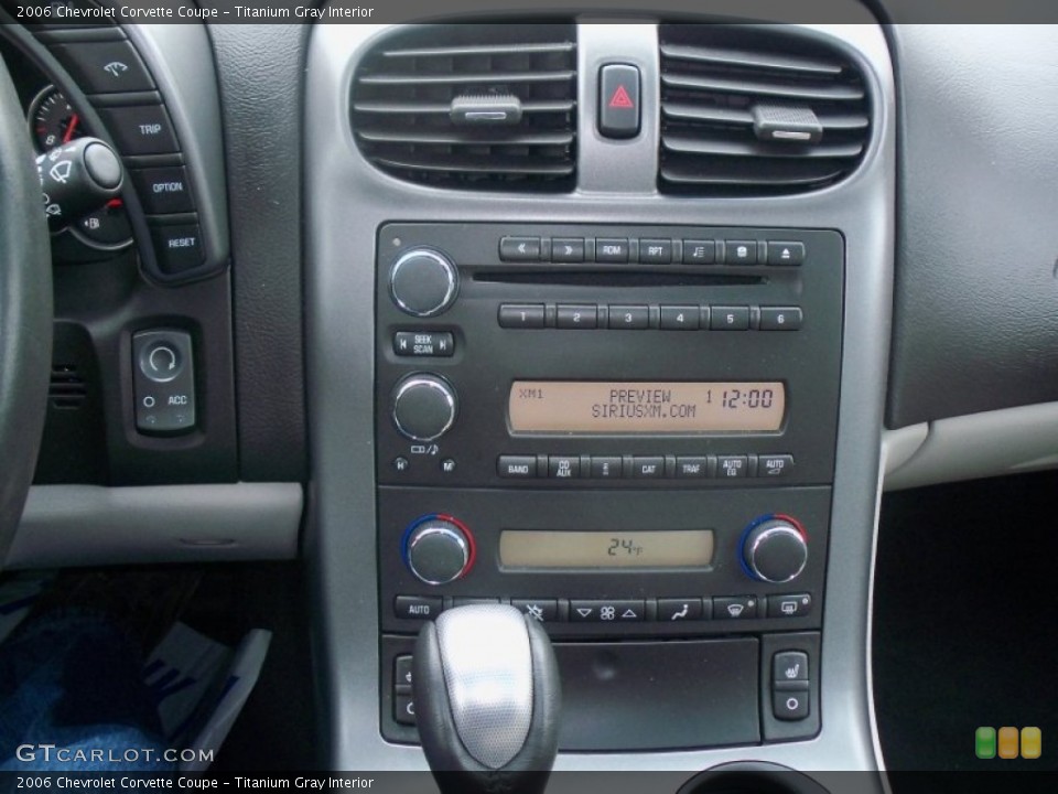 Titanium Gray Interior Controls for the 2006 Chevrolet Corvette Coupe #78040743