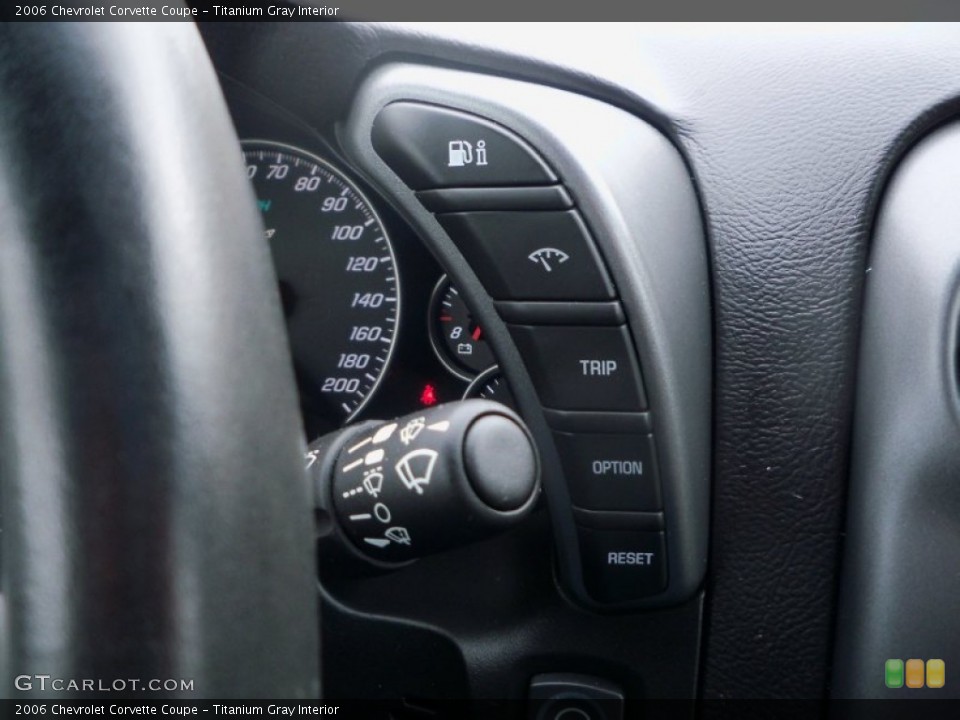 Titanium Gray Interior Controls for the 2006 Chevrolet Corvette Coupe #78040788
