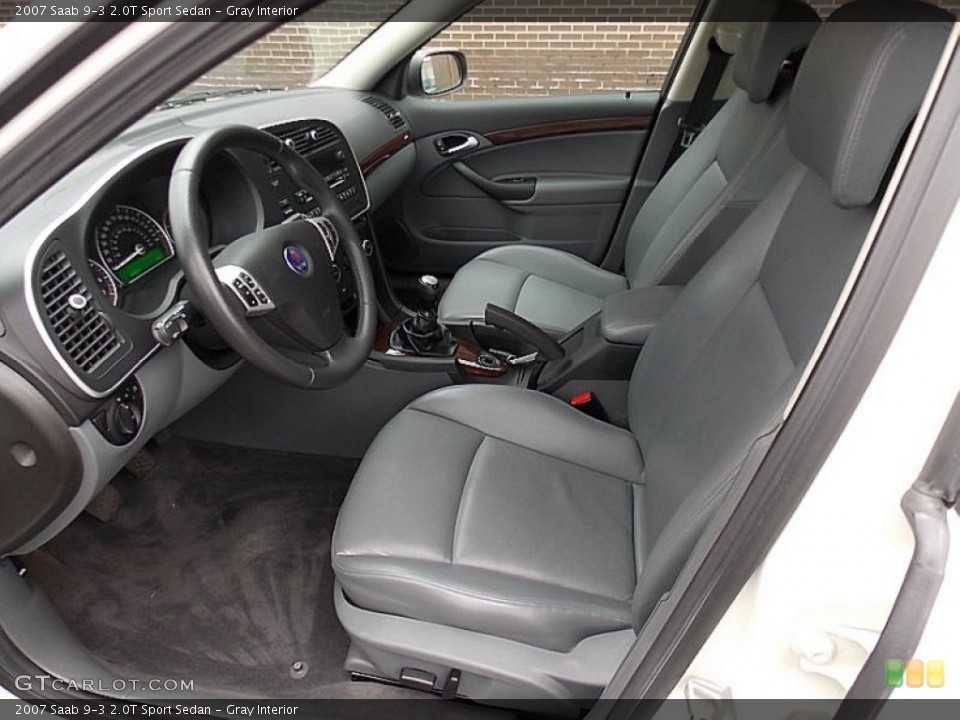Gray Interior Front Seat for the 2007 Saab 9-3 2.0T Sport Sedan #78042897