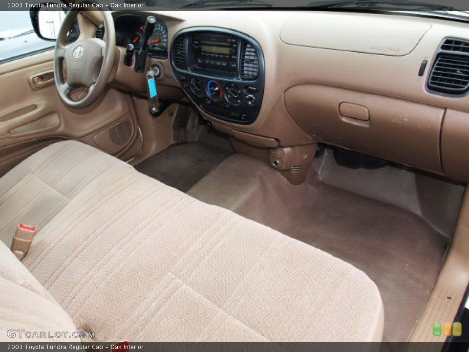 Oak Interior Dashboard for the 2003 Toyota Tundra Regular Cab #78043701